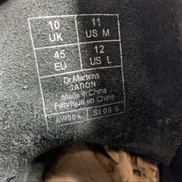 Dr. Martens Womens Jadon Leather Platform Boots Size 12 Black 8 Eye Goth Grunge - Picture 12 of 12